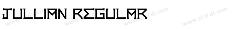 Jullian Regular字体转换